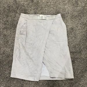 Designer suede skirt